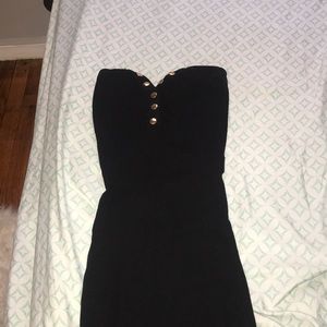 Black fitted dress